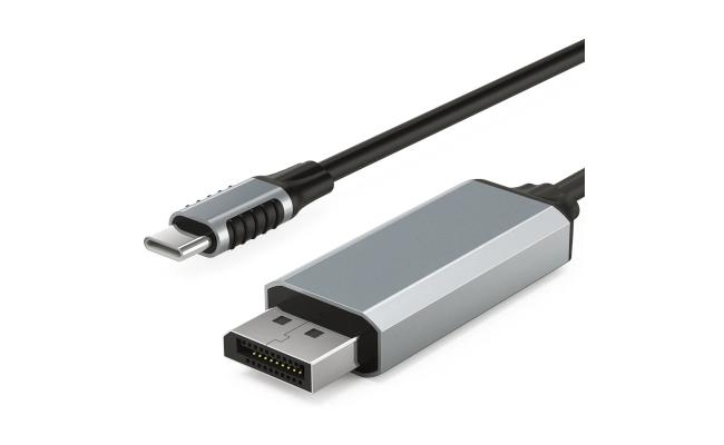 COTECi OF-014 Type-C to DisplayPort 1.4, 4K 60Hz Cable 1.8M - Gray
